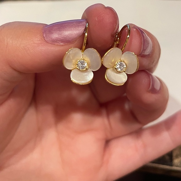 Kate Spade Disco Pansy Drop Earrings - Picture 2 of 9